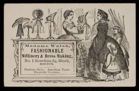 Your bowdoin onecard is your official college id card. Trade Card Advertising Madame Walsh Fashionable Millinery Dressmaking No 1 Bowdoin Square Block Boston Mass Dressmaking Historic New England Millinery