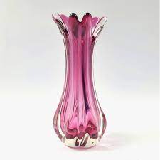 Vintage Murano Glass Vase By Fratelli