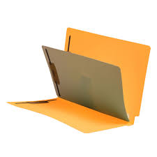 11 Pt Goldenrod Folders Full Cut End Tab Letter Size 1 Divider Installed Box Of 40