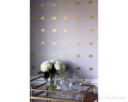 Elephant Pattern Wall Decal Baby