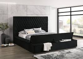 Black Platform Bed