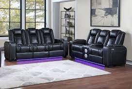 transformer black power reclining sofa