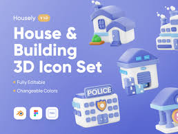 Housely House Buildings 3d Icon
