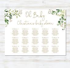 Baby Shower Seating Chart Template Baby Shower Seating Chart Board Oh Baby Seating Chart Baby Shower Welcome Sign Baby Shower Sc293