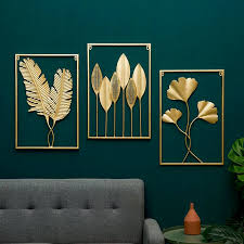 Luxury Wall Art Deco Gold Metal Leaf