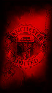 Awesome manchester united logo wallpapers to download for free. Wallpaper Manchester United Hitam