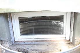 My Basement Window With Wood Frame Is