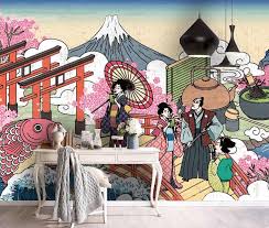 Mural Wallpaper Wall Murals Japanese