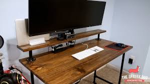 Desk, l shaped desk, reclaimed wood desk, corner desk. How To Build A Diy Industrial Pipe Desk The Spalty Dog