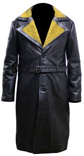 Ryan Gosling Blade Runner 2049 Black Long Leather Fur Coat