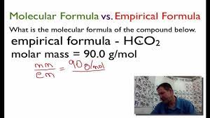 from the empirical formula to the