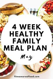may healthy family meal plan fit mama