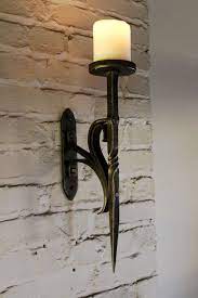 Hand Forged Candle Sconce Blacksmith