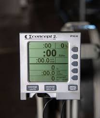 concept2 model e rower with pm4 monitor