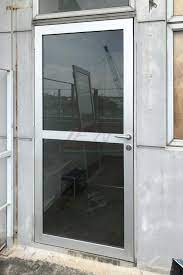 swing doors central aluminium glass