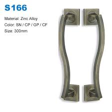 zamak zinc door handle pulls recessed