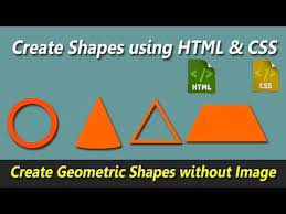 shapes using html css