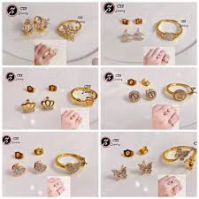 czy jewelry 24kan gold plated two