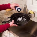 Should you clean cast iron with salt?