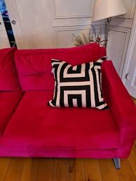 hot pink velvet sofa for in
