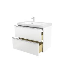 Our bathroom furniture ranges are designed to create your perfect bathroom. Goodhome Imandra White Wall Mounted Vanity Unit Basin Set W 804mm Diy At B Q