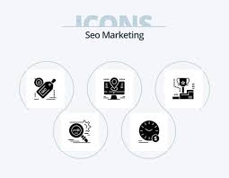 Seo Marketing Glyph Icon Pack 5 Icon