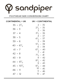 Shoe Size Table Uk Eur
