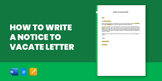 10 notice to vacate letter pdf word