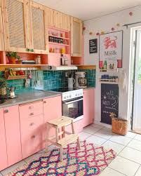 8 colorful kitchen cabinets flea