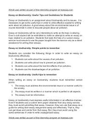 calam eacute o essay on biodiversity useful tips and guidelines for students 