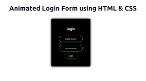animated login form using html css