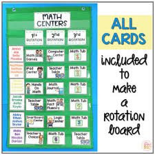 Literacy And Math Center Rotation Board Center Signs