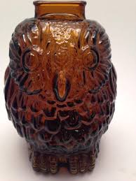 Vintage Smoke Glass Wise Old Owl