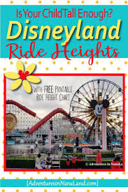 Disneyland Ride Height Requirements Family Vacationing