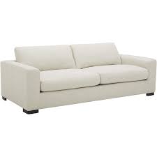 down filled couch 89 w sofa cream