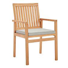 Teak garden outdoor dining chair. Rosecliff Heights Koa Teak Patio Dining Chair With Cushion Wayfair