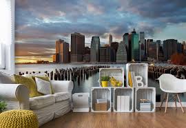 Nyc Skyline Wall Paper Mural Buy At