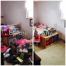 Toddler room before & after. Girl Kids Room Before After Less Minimalism Productivity Coach Professional Organizer Public Speaker Decluttering Coach Online Courses Dayton Oh Montgomery County Southwest Ohio Kettering Oh Oakwood Oh Centerville Oh Springboro Oh