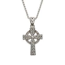 sterling silver celtic cross with