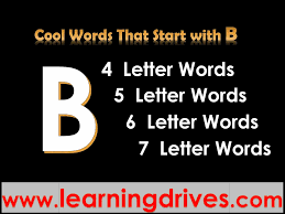 List of 6 letter words: Cool Words That Start With B Learning Drives Learning Drives