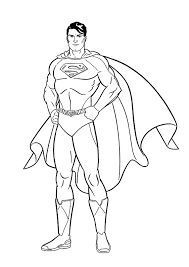 dibujo para colorear superman superman
