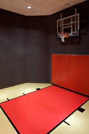 75 indoor sport court with black walls