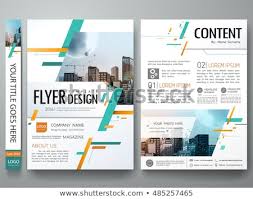 Cover Book Portfolio Presentation Brochure Design Stock Vector