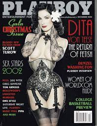 Amazon.com: December 2002, Playboy Magazine - Vintage Men's Adult Magazine  Back Issue - Dita Von Teese : Everything Else