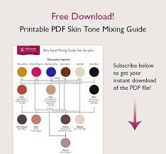 How I Paint Skin Tones In Acrylic Free Printable Pdf
