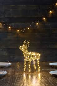 Led Gold Wire Reindeer