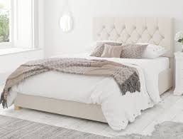 white bed frames with headboard