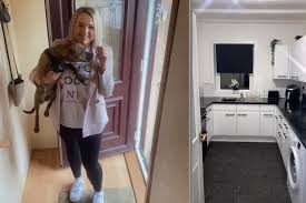 woman transforms her dated kitchen for