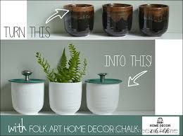 Diy Painted Jars With Folkart Chalk