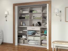 It sits just over 6′ tall, and is the perfect place to store towels and other bath toiletries. Linen Cabinets Hall Closet Organizers California Closets